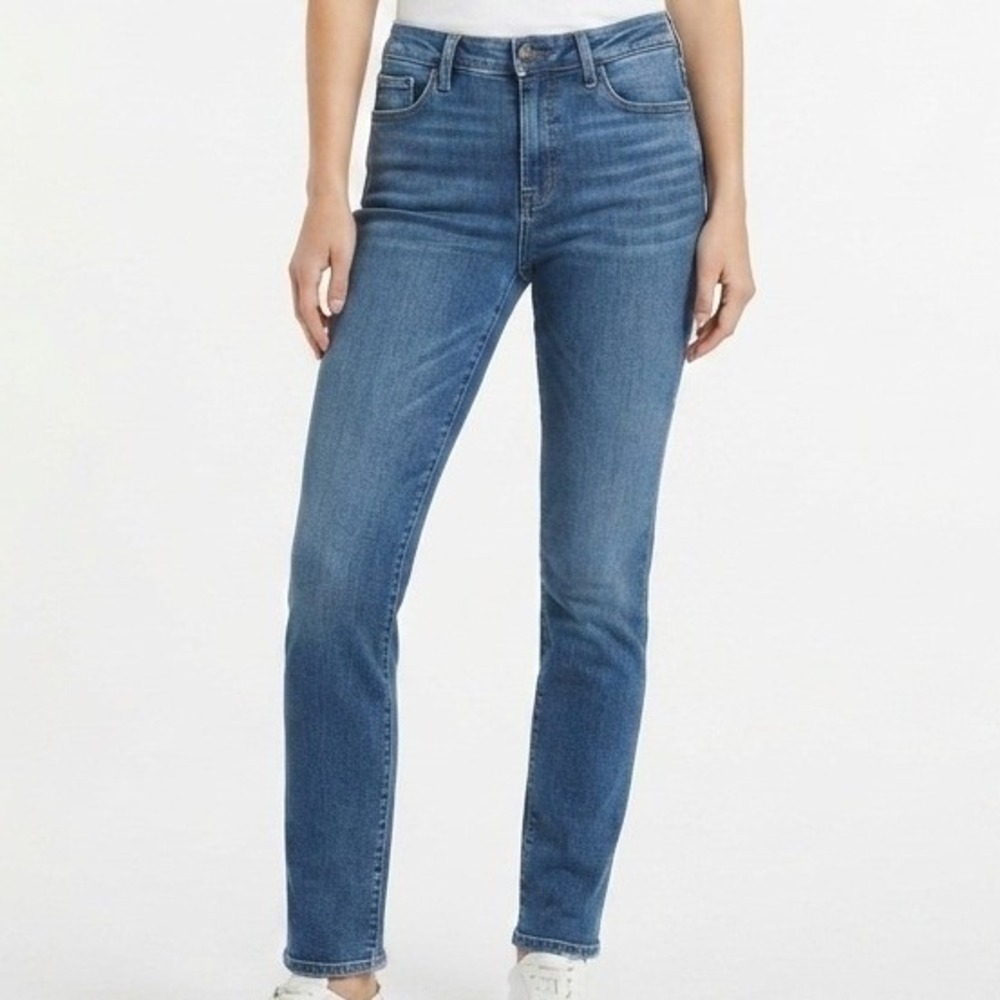Talbots Straight Leg Jeans Womens 4 Blue Florence Wash Denim‎ Pants